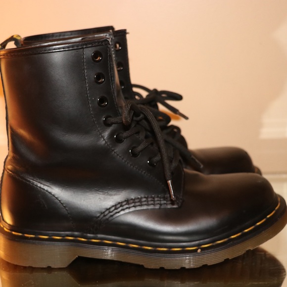 Dr. Martens Shoes - Dr. Martens AirWair 1460 Black Smooth Boots